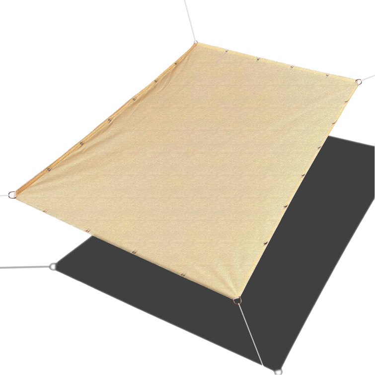 Alion Home Heavy Duty Straight Edge Sun Shade Shade Cloth For Patio